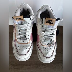 Size 8- Nike Air Force 1 Shadow Orange Chalk Pink Glaze W
